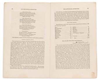 [ABRAHAM LINCOLN.] Edward Everett. An Oration Delivered on the Battlefield of Gettysburg.